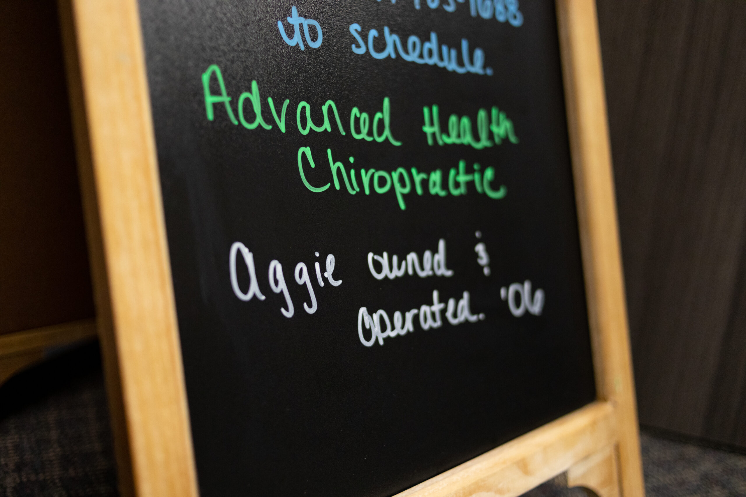 Advanced Health Chiropractic Welcome sign 2