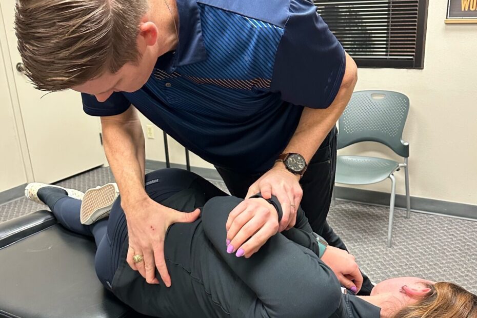 Lowback Chiropractic adjustment by Dr. Brandon Pounds