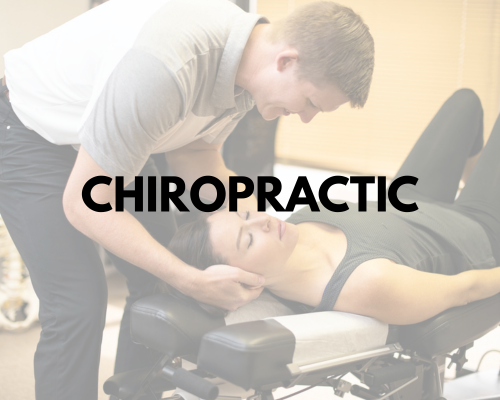 A patient receiving a chiropractic adjustment
